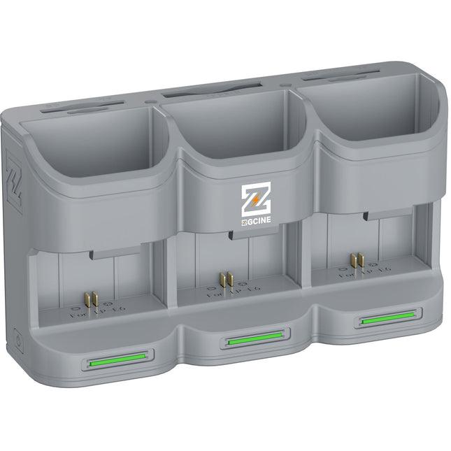 ZGCINE PC3-LPE6 Estuche de Carga para Baterías LP-E6 USB-C Gris
