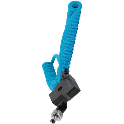 Kondor Blue Cable en Espiral D-Tap a DC 2.5mm Ángulo Recto 40-82 cm para amaran