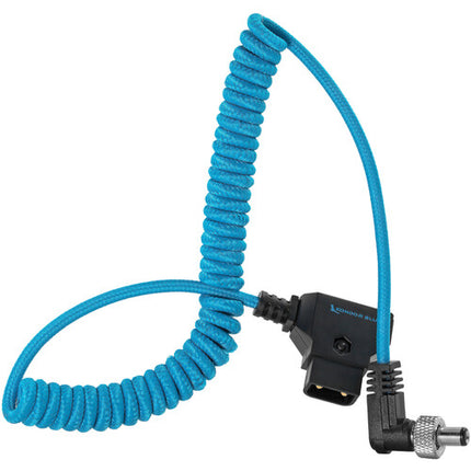 Kondor Blue Cable en Espiral D-Tap a DC 2.5mm Ángulo Recto 40-82 cm para amaran
