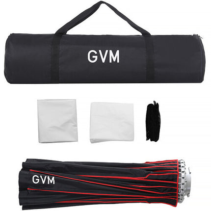 GVM YG120 Softbox para Luz R1200B 47.24" con Difusores y Rejilla Panal