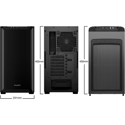 be quiet! Pure Base 501 Caja Mid-Tower Negra con 2 Ventiladores 140mm USB-C