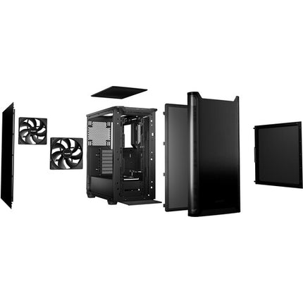 be quiet! Pure Base 501 Caja Mid-Tower Negra con 2 Ventiladores 140mm USB-C