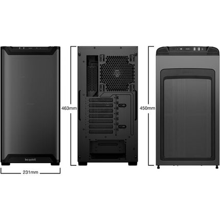 be quiet! Pure Base 501 Airflow Window Caja Mid-Tower con 2 Ventiladores 140mm y USB-C 3.1