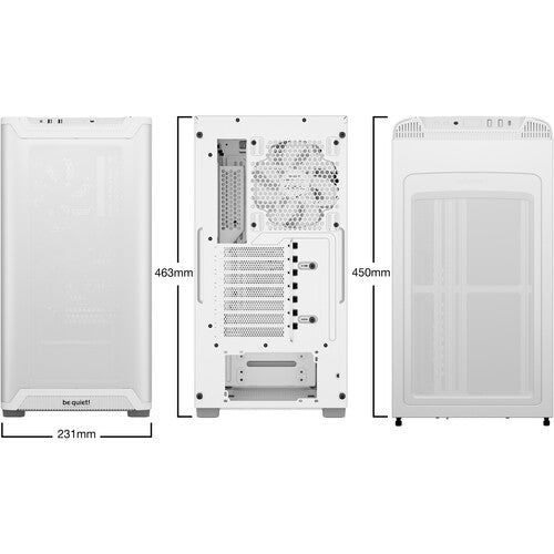be quiet! Pure Base 501 Airflow Caja Mid-Tower Blanca Ventana 2 Ventiladores 140mm