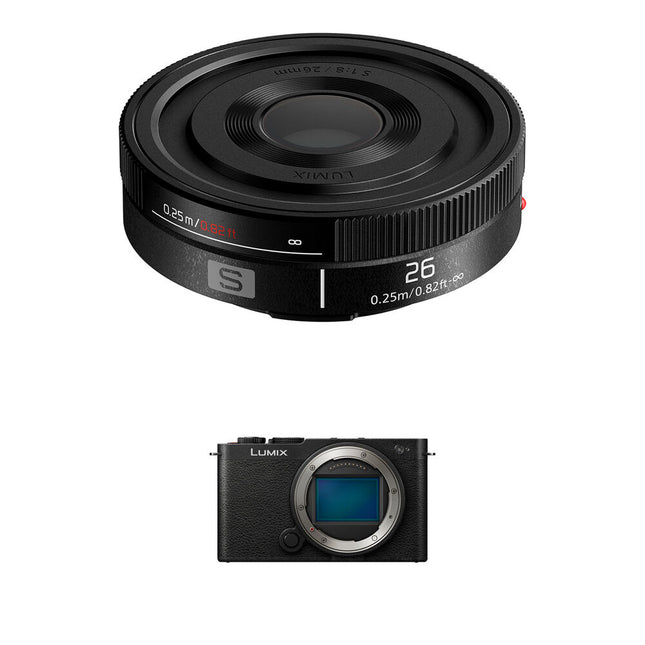 Panasonic LUMIX S9 Cámara sin Espejo 24.2MP 6K Grabación 26mm f/8