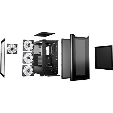be quiet! Pure Base 501 DX Caja Mid-Tower con 2 Ventiladores 140mm y USB-C