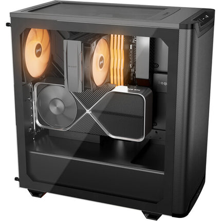 be quiet! Pure Base 501 LX Caja Mid-Tower Negra con 3 ventiladores ARGB y soporte USB-C