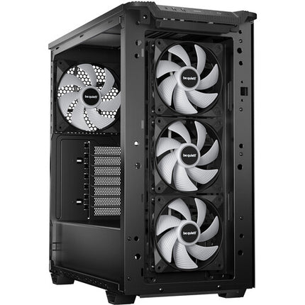 be quiet! Pure Base 501 LX Caja Mid-Tower Negra con 3 ventiladores ARGB y soporte USB-C