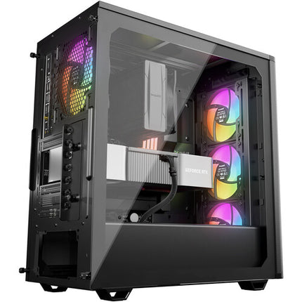 be quiet! Pure Base 501 LX Caja Mid-Tower Negra con 3 ventiladores ARGB y soporte USB-C