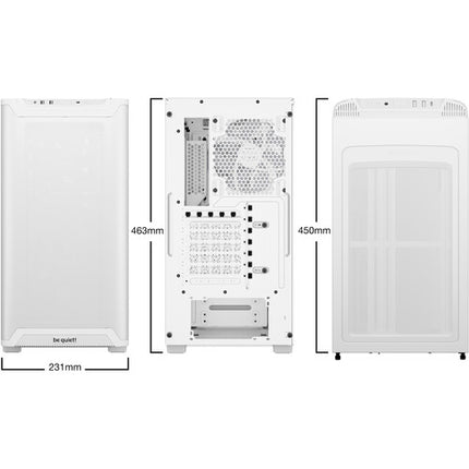 be quiet! Pure Base 501 LX Caja Mid-Tower con 3 Ventiladores ARGB USB-C
