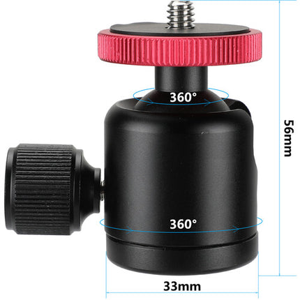 CAMVATE Mini Soporte Bola Compacta con Rotación 360° y Carga 4.4 lb
