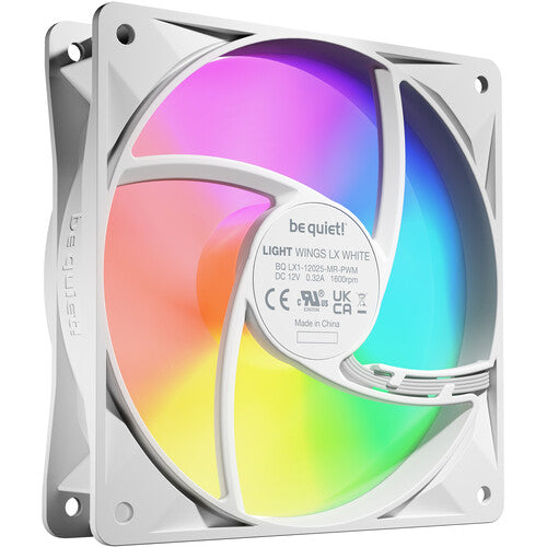 be quiet! Light Wings LX ARGB Ventilador 120mm 1600rpm 3-Pack Blanco