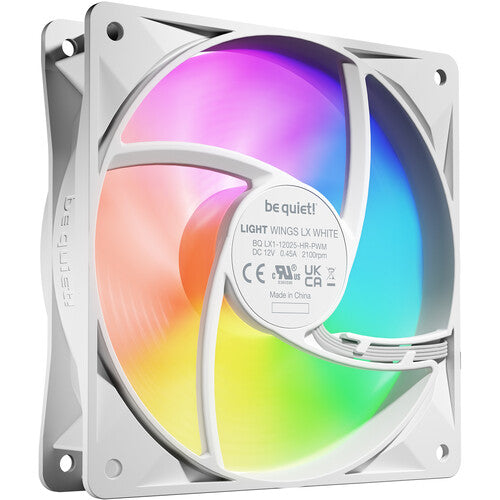 be quiet! Light Wings LX HS ARGB Ventilador 120mm 2100rpm 3-Pack Blanco