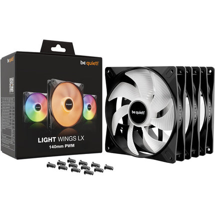be quiet! Light Wings LX Ventilador ARGB 140mm 1200 rpm 3-Pack