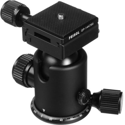 FEISOL CB-40D Cabezal Esférico con Placa QP-144750 Capacidad 33 lb Bloqueo Dual