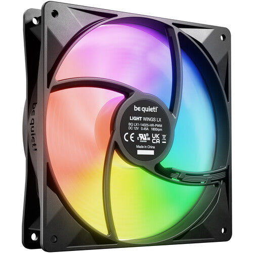 be quiet! Light Wings LX HS Ventilador 140mm ARGB 1800rpm 3-Pack Negro