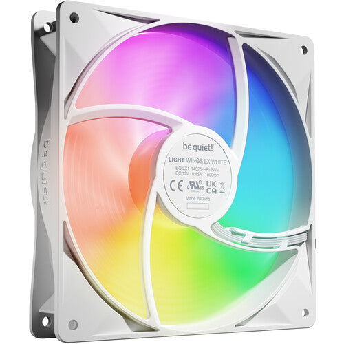 be quiet! Light Wings LX HS ARGB Ventilador Blanco 140mm 1800rpm 3-Pack