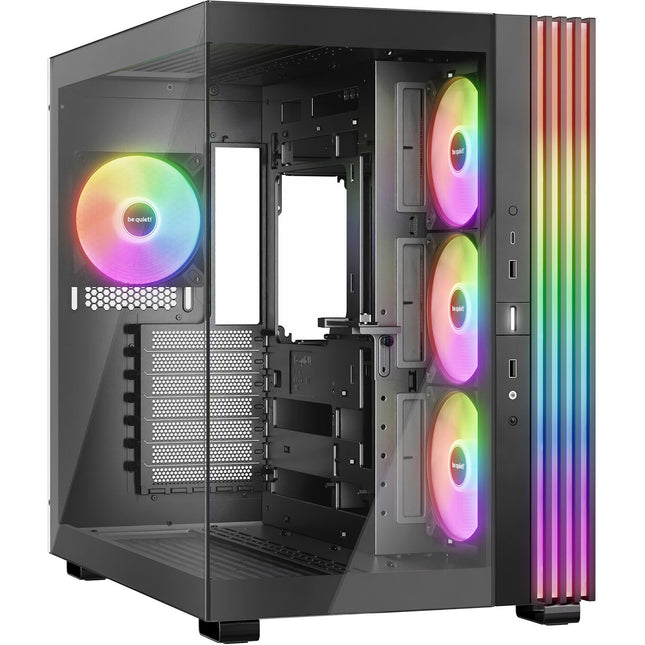 be quiet! Light Base 600 LX Caja Mid-Tower Negro con 4 ventiladores ARGB 120mm y soporte para GPUs hasta 15.7 pulgadas