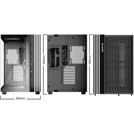 be quiet! Light Base 600 DX Caja Mid-Tower con Panel de Vidrio Templado USB-C 3.2 Gen 2 y Soporte para Refrigeración Líquida