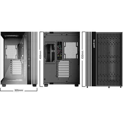 be quiet! Light Base 600 DX Caja Mid-Tower con Panel de Vidrio Templado USB-C 3.2 Gen 2 y Soporte para Refrigeración Líquida