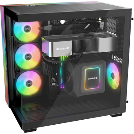 be quiet! Light Base 600 DX Caja Mid-Tower con Panel de Vidrio Templado USB-C 3.2 Gen 2 y Soporte para Refrigeración Líquida