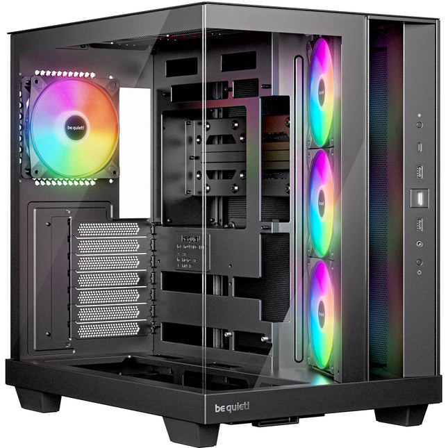 be quiet! Light Base 500 LX Caja Mid-Tower Negra con 4 Ventiladores ARGB 120mm USB-C