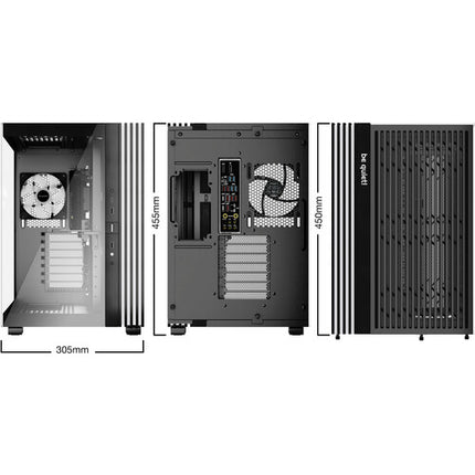 be quiet! Light Base 600 LX Caja Mid-Tower Negro con 4 ventiladores ARGB 120mm y soporte para GPUs hasta 15.7 pulgadas