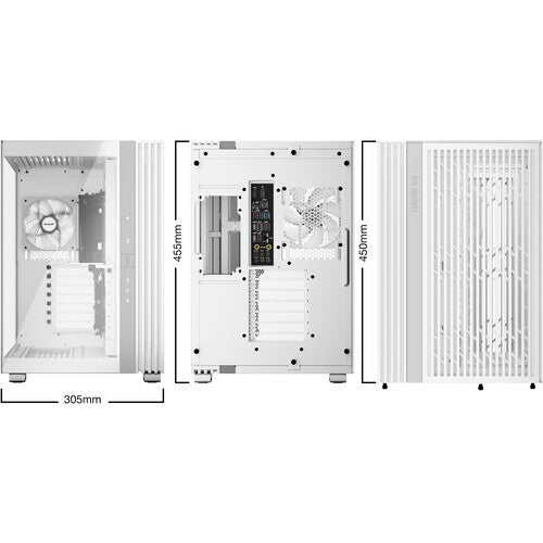be quiet! Light Base 600 LX Caja Mid-Tower ATX con 4 Ventiladores ARGB 120mm Blanco
