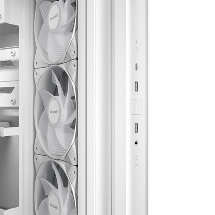 be quiet! Light Base 500 LX Caja Mid-Tower Blanca con 4 Ventiladores ARGB 120mm