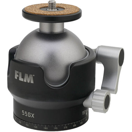 FLM 55GX Cabezal de trípode capacidad 40 kg altura 7.9 cm aluminio