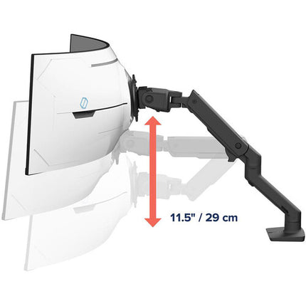 Ergotron HX Soporte de Monitor de Escritorio Negro Mate 57" 37.5 lb Capacidad