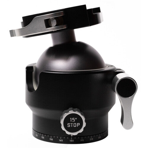 FLM 55GX Cabezal de Trípode Centerball Capacidad 40kg con Abrazadera QR QLB-60