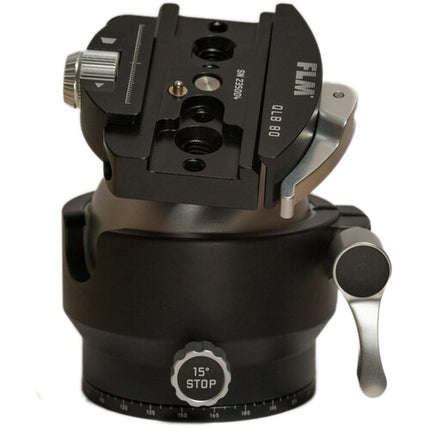 FLM 70GX Cabezal de Trípode Bola Central con Abrazadera QR QLB-80 110.2 lb capacidad 4.33 pulgadas altura