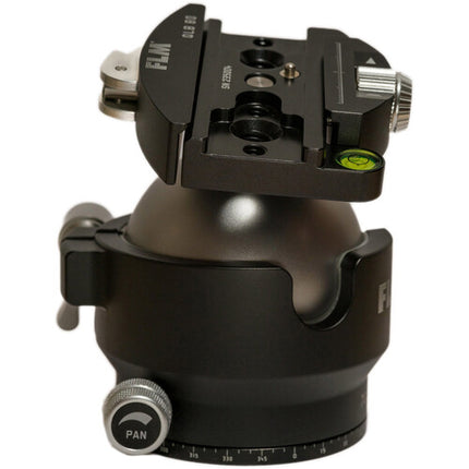 FLM 70GX Cabezal de Trípode Bola Central con Abrazadera QR QLB-80 110.2 lb capacidad 4.33 pulgadas altura