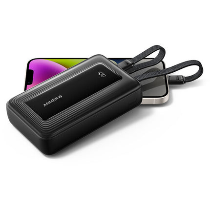 Anker Zolo Power Bank 20000mAh Negro con Cable USB-C 30W Lightning MFi