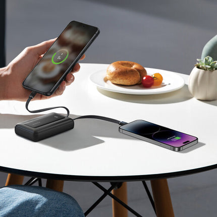Anker Zolo Power Bank 20000mAh Negro con Cable USB-C 30W Lightning MFi