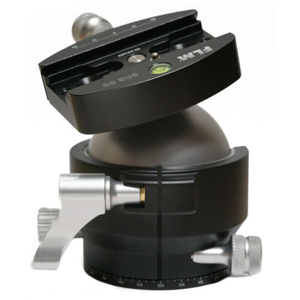 FLM 70GX Cabezal de Trípode de Bola Central Capacidad 50kg con Abrazadera QR SRB-80