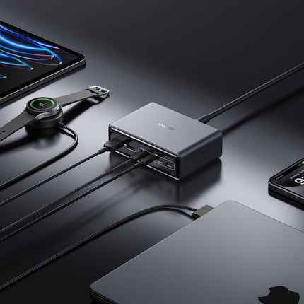 Anker Prime Estación de Carga USB GaN 200W 6 Puertos Escritorio