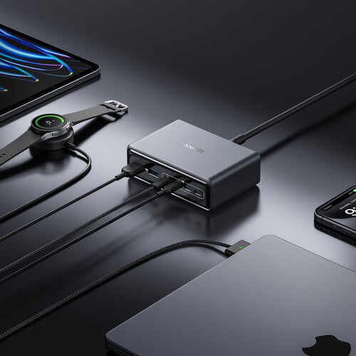 Anker Prime Estación de Carga USB GaN 200W 6 Puertos Escritorio