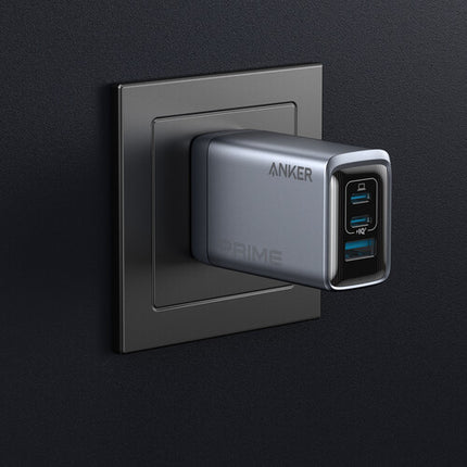 Anker Prime Cargador de Pared USB GaN 100W 3 Puertos con 2 USB-C y 1 USB-A