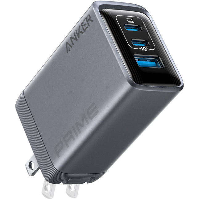 Anker Prime Cargador de Pared USB GaN 100W 3 Puertos con 2 USB-C y 1 USB-A