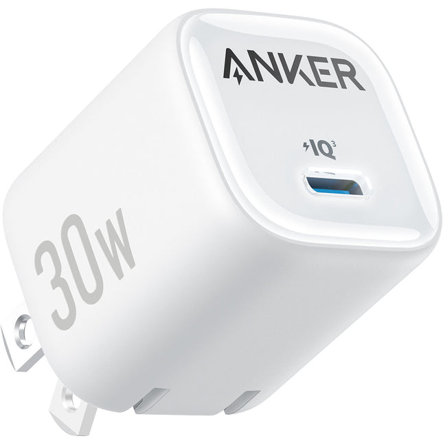 Anker Zolo Cargador USB-C Blanco 30W PD 3.0 Plegable US Plug