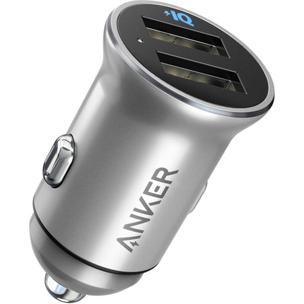 Anker Cargador de Coche 24W 2 Puertos USB-A con Luz LED y Aleación