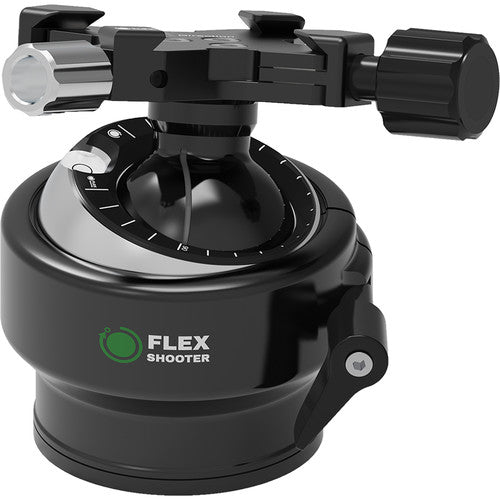 FlexShooter Pro Cabezal de Bola con Bloqueo Arca Tipo 100 lb Capacidad 3.9" Altura