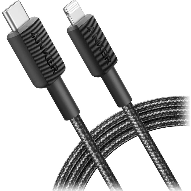 Anker 322 Cable USB-C a Lightning Trenzado 6' Alta Velocidad MFi