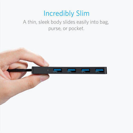 Anker Hub USB 3.0 Ultra Delgado 4 Puertos 5 Gb s con Cable 0 4"