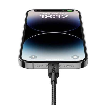 Anker 322 Cable USB-C a Lightning Trenzado 6' Alta Velocidad MFi