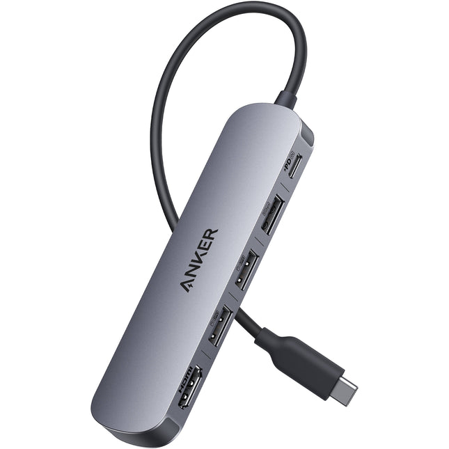 Anker 5-en-1 USB-C Hub con Cable 9.84" Puerto PD 100W y HDMI 4K