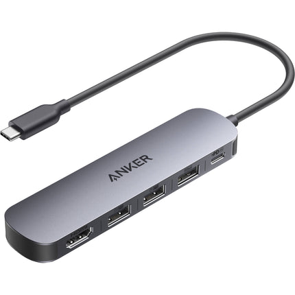 Anker Nano Hub USB-C 7 en 1 con HDMI 4K 60Hz y carga PD 100W