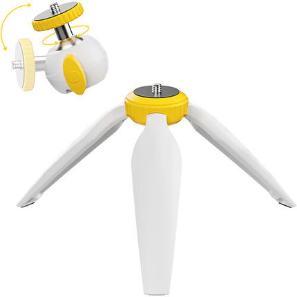 PHOTOOLEX Tripode de Mesa Blanco Capacidad 2.6 kg Altura 16 cm